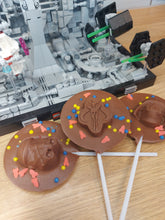 Load image into Gallery viewer, Sci-fi Milk chocolate lolly