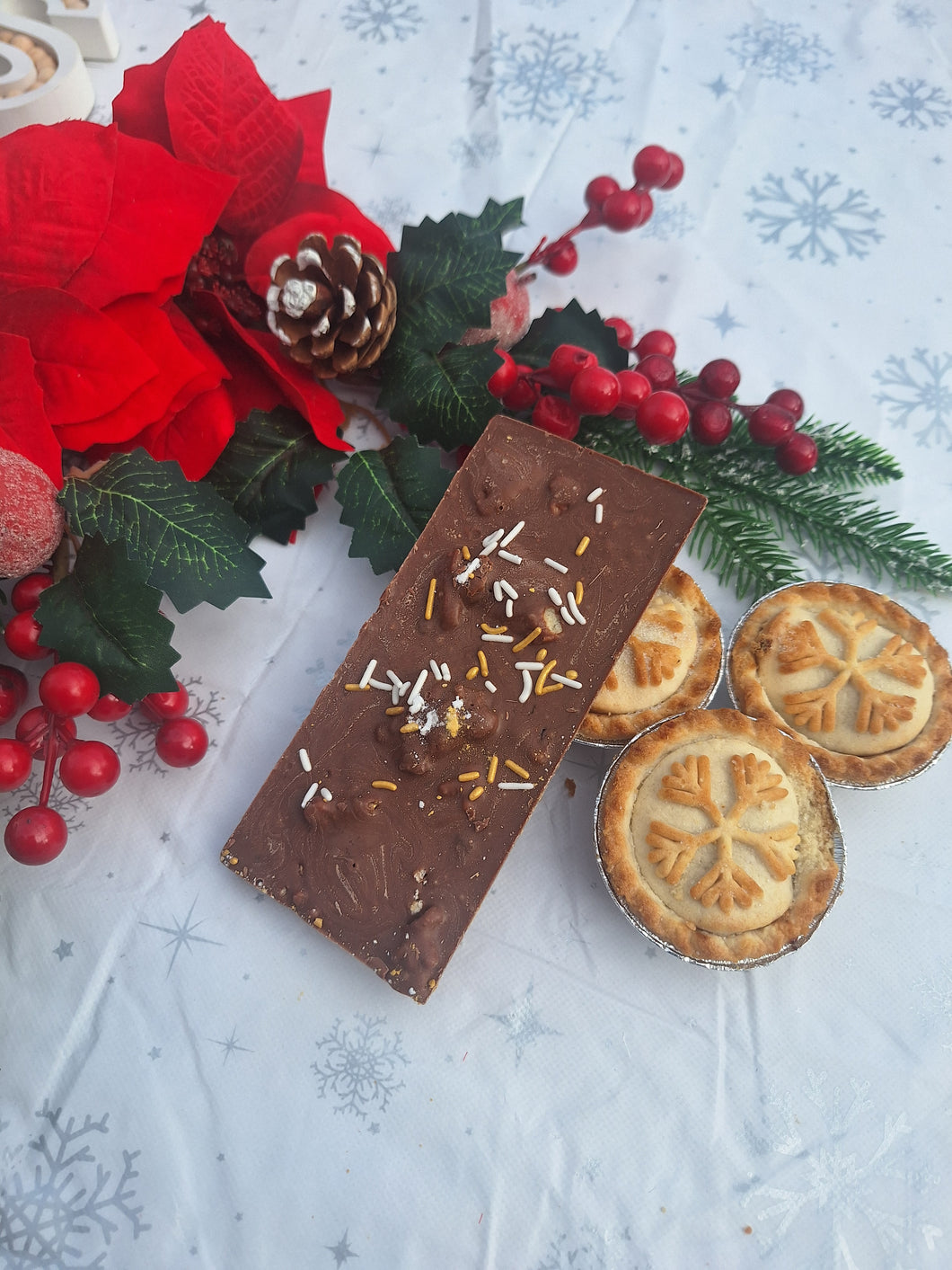 Christmas - Mince pie filled Chocolate bar