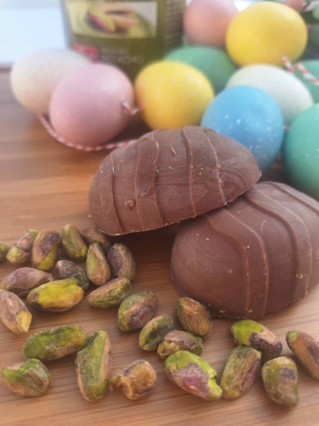 EASTER - Pistachio filled egg duo