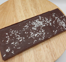Load image into Gallery viewer, coconut dark chocolate bar vegan 
